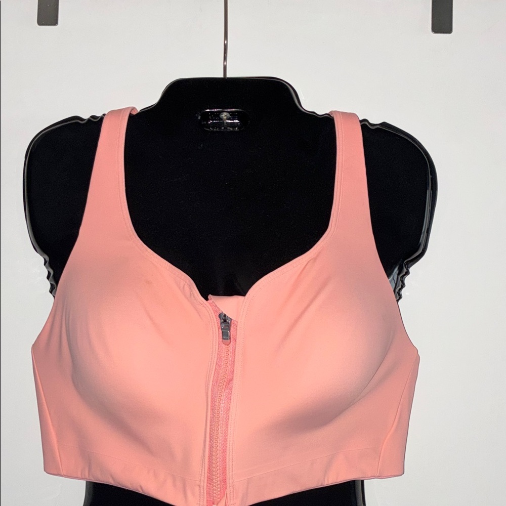 Athleta Advance NWOT Zip-Front keyhole back adjustable high impact sweat wicking - Picture 3 of 7